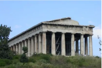 Figura 2 - Templo de Hefesto, no centro de Atenas, na Grécia.