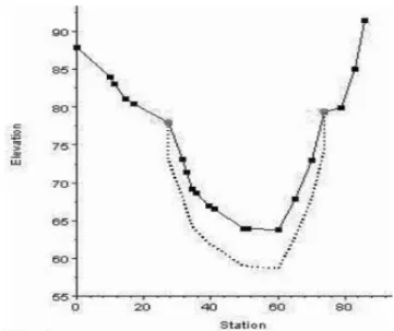 Figura 3.13: Modificação do leito devido à erosão de sedimento (USACE, 2010) 