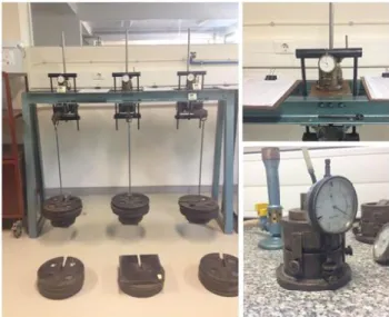 Figura 3. 10 : Equipamento utilizado no laboratório do LNEC para os ensaios edométricos