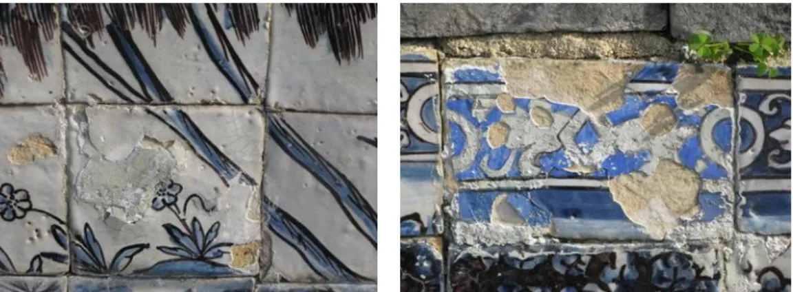 Figure 1. Lacunae infill treatments with issues of lack of compatibility, efficiency or durability