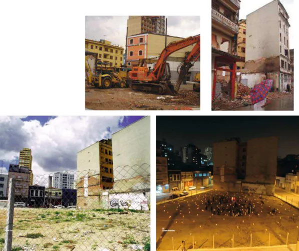 Figura 1. 1: Fotos do processo de demolições na ―Nova Luz‖ 
