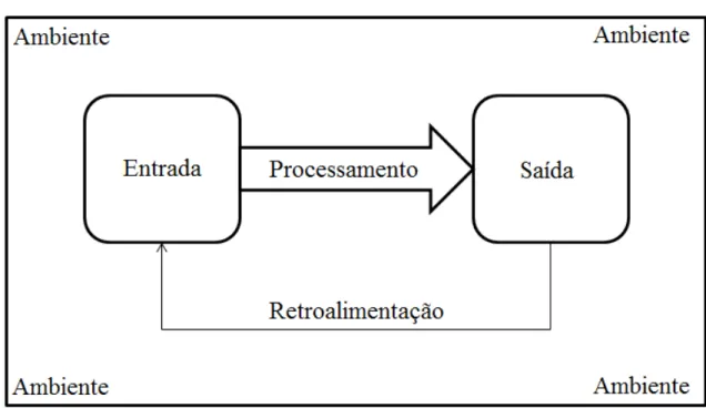 Figura 8. Componentes de um sistema genérico. A entrada são impulsos que passarão por um processamento  que  resultará  em  uma  saída