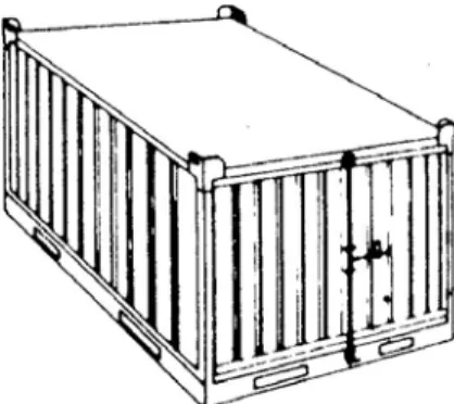 Figura 9: Container de 20 pés  Fonte: Fonte: Moura, 1997 