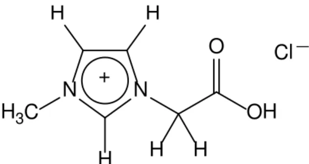 Figura 8. Estrutura química do líquido iônico LI MAI.Cl. 