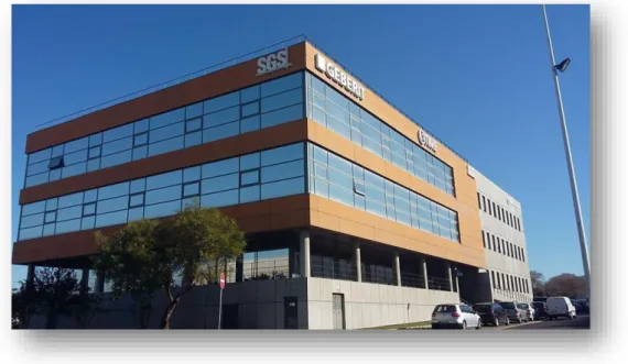 Figura 1.1: Atual sede da SGS no Lumiar, Lisboa, onde reúne todos os serviços da Grande Lisboa  como escritórios e SGS Portugal 
