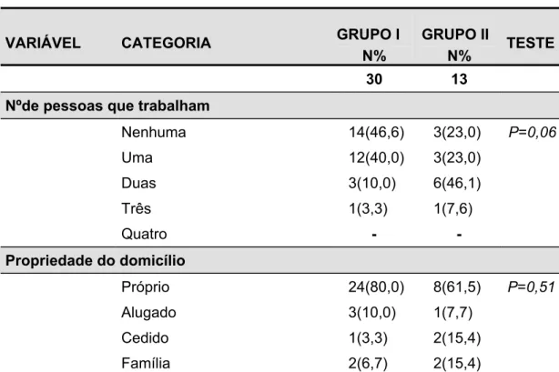 Tabela  6  -  Características socioeconômicas dos participantes do  estudo.    São Paulo, 2004 