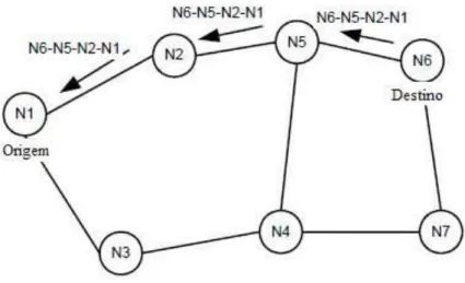 Figura 3.1 - Exemplo de Route Reply - (Liu; Kaiser, 2003) 