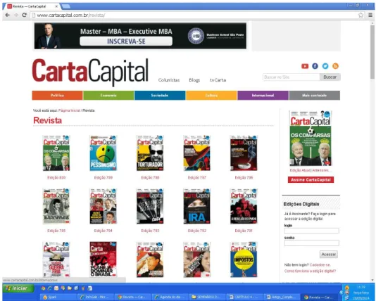Figura 3 Site da revista Carta Capital 21