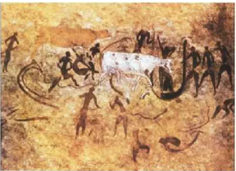 Figura 1 – Pintura rupestre que sugere a escavação de um poço. 