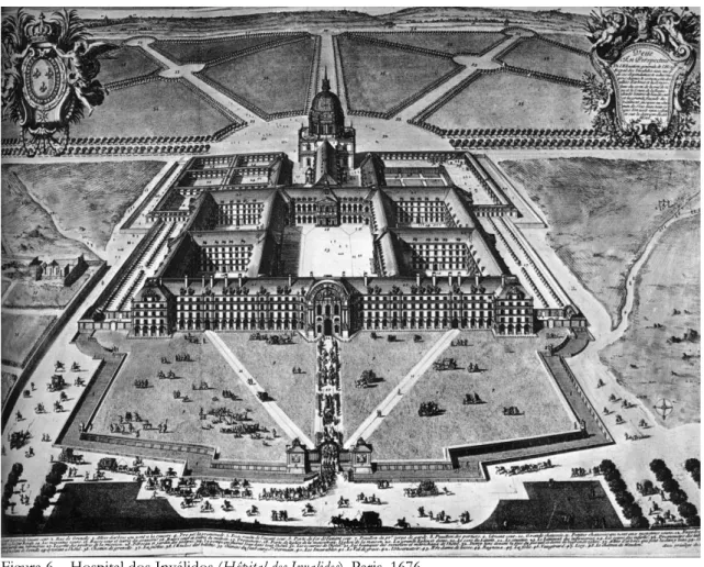 Figura 6 – Hospital dos Inválidos (Hôpital des Invalides), Paris, 1676. 