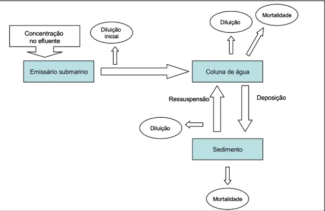 Figura 3.1. – Esquema geral do funcionamento do modelo em estudo. 