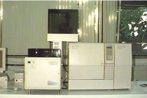 FIGURA 11 – Cromatógrafo a gás associado ao espectrômetro de massa com injetor de  amostras do tipo “headspace”