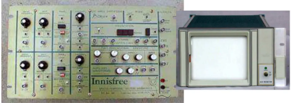 Figura 7 – Gerador de est´ımulos visuais Innisfree Picasso e monitor de v´ıdeo Tektronix 608.