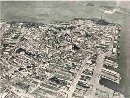 Figura 01: Porto Alegre: vista geral da área central, início da década de 1940.