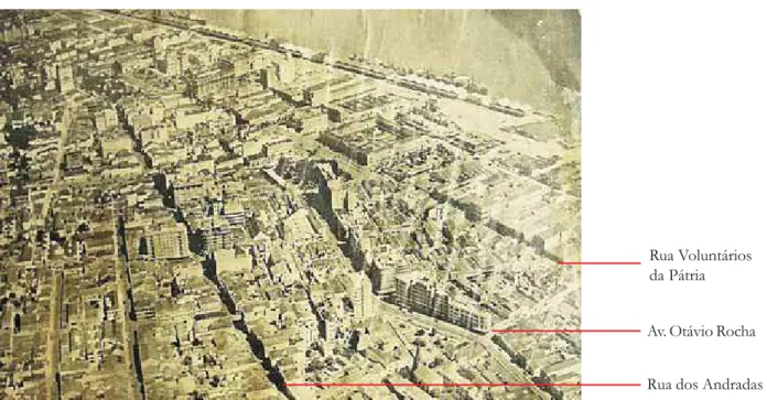 Figura 10: Vista geral da área central de Porto Alegre em 1940.