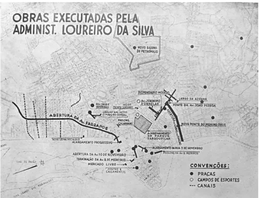 Figura 12: Administração Loureiro da Silva, programa de obras de curto prazo, 1940.