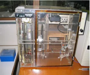 Figura  7.  Equipamento  de  eletroforese  capilar  com  detecção  condutométrica  sem  contato utilizado durante o trabalho (NOGUEIRA, 2006)