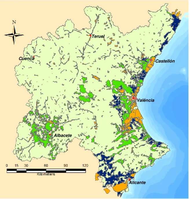 Figura  2.5  -  Unidades  de  Demanda  Agrária  (Zonas  de  agricultura  de  regadio),  de  acordo  com  a  origem  da  água  utilizada  na  rega: 