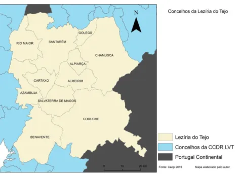 Figura  9  –  Concelhos da Lezíria do Tejo 