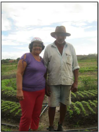 Foto 3 - Agricultor José Alves e esposa. Fonte: SANTOS (2013). 