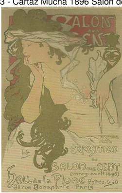 Figura 3 - Cartaz Mucha 1896 Salon des Cent