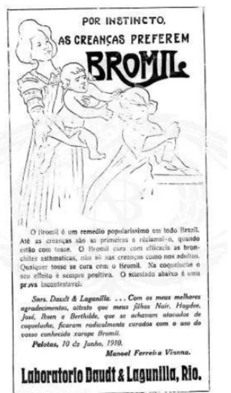Figura 24: Anúncio do xarope Bromil publicado na edição nº 50  de 14 de dezembro de 1912 na Revista Fon-Fon