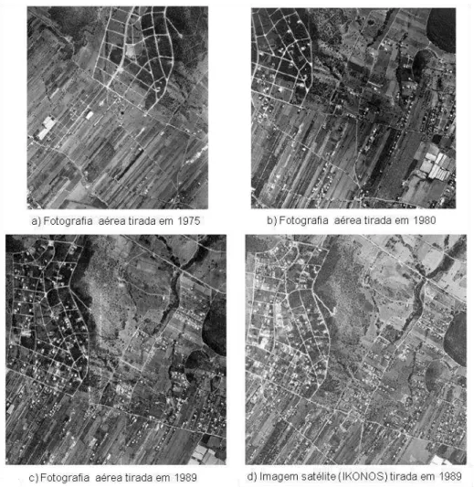 Figura 2.3 - Exemplo de crescimento urbano ao longo do tempo na região de Attica de Ioannidis  et al