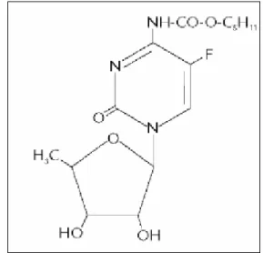 Figura  5.  Estrutura  química  da  capecitabina.  Adaptado  de  Walko  e  colaboradores (2005)