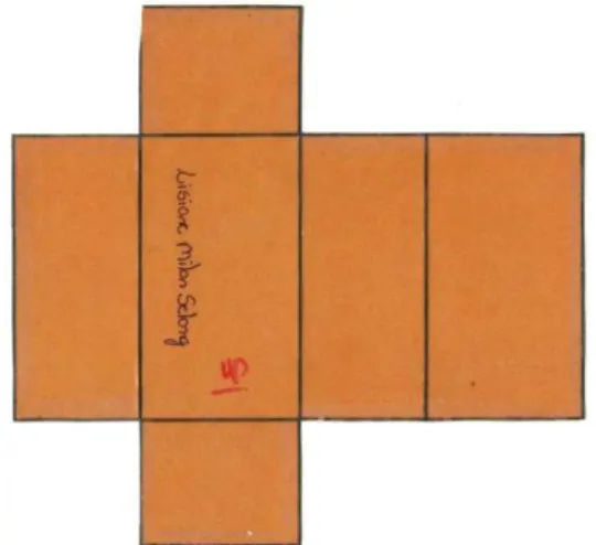 Figura 11 - Planificação do prisma de base retangular 