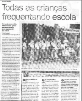 Figura 32: O Diário, 10 de maio de 2006,  Caderno D+, pág,3: o uso de espaços em  branco ainda é reconhecidamente tímido nas  primeiras edições após a reforma gráfica,  situando-se entre linha do olho e título