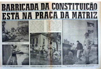 Figura 10 - Barricada da constituição  Fonte: ÚLTIMA Hora-RS (25 ago./23 set. 1961) 