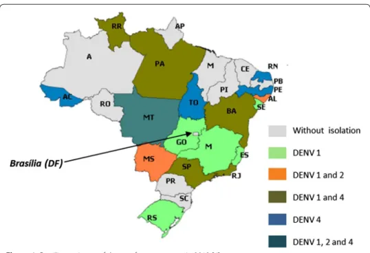 Figure 1  Brazilian estimate of dengue fever serotypes in 2012 [4].