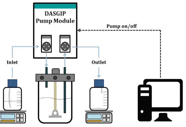 Table 3.1: Dilution rates tested in the continuous perfusion system approach. 