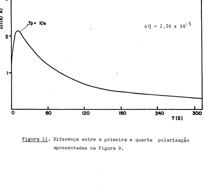 Figura 11. Diferença entre a primeira e quarta polarização apresentadas na Figura 9.