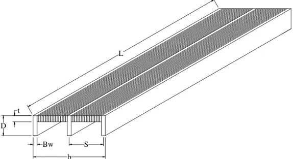 FIGURA 32 - Desenho esquemático de uma ponte formada por vigas-T 