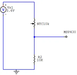 Figura 8: Interface do sensor NTC. 
