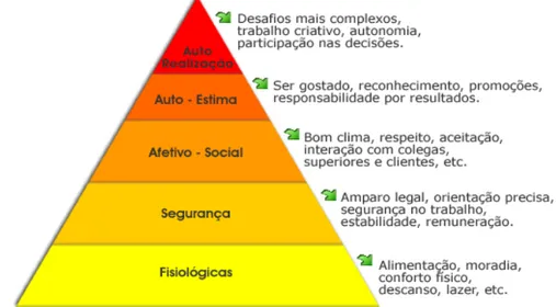 Figura 5. Hierarquia das Necessidades Básicas de Abraham Maslow