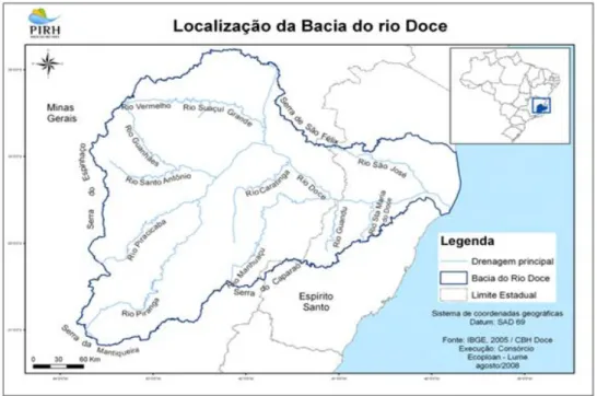 Figura 5 - Localização regional da bacia do rio Doce 