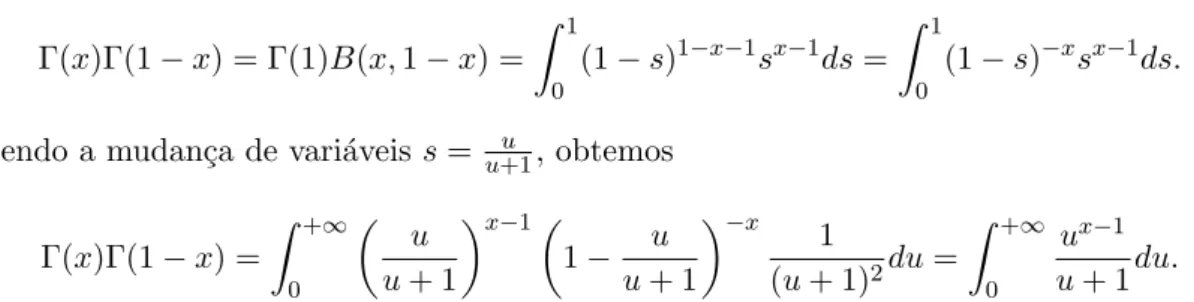 Figura 2.1: Caminho γ usado na integral da Eq. (2.8).