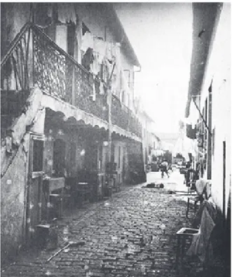 Fig. 23: Cortiço do Brás, do início do século XX, na rua Carneiro Leão, foto da década de 1940