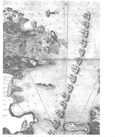 Figura 4: Plano do Rio de Janeiro (1711), em Hardoy, 1991: 410. 