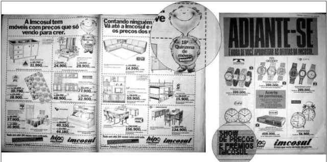 Figura 20: Seleção de anúncios representativos do item Selo e Gimmick