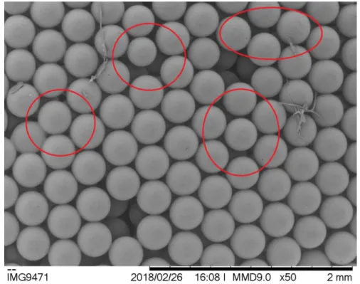 Figura 3.3 - Cristal coloidal de microesferas de PS. 