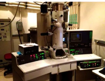 Fig. 3.9. JEOL 2010 F transmission electron microscope (TEM) existing at the Center for Nano and Molecular  Science – University of Texas
