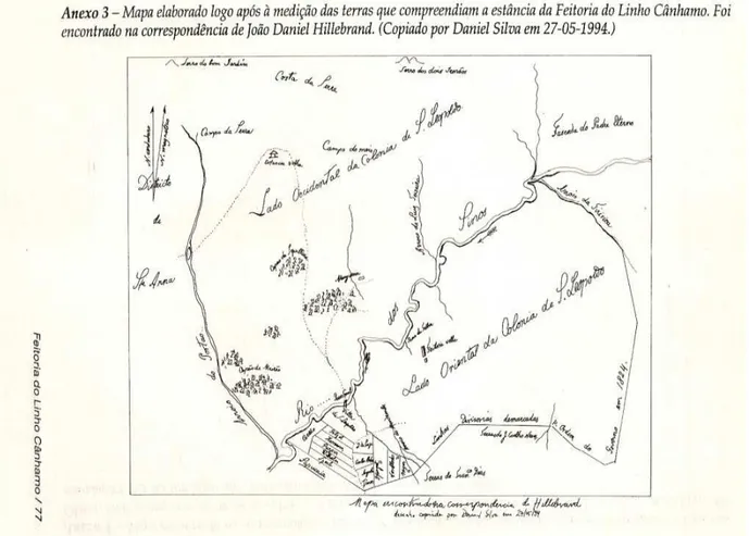 Figura 3: Mapa de São Leopoldo antigo  Fonte: Moraes (1994, p. 77). 