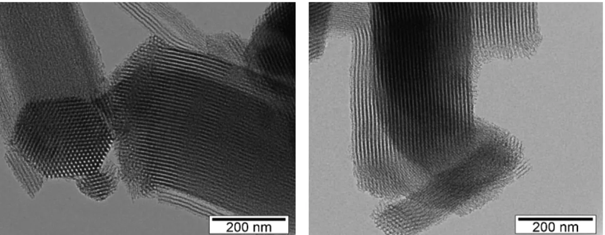 Figure 11 - SBA-15 characterized by TEM.  