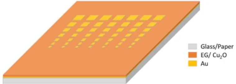 Figure 2.1 Schematic representation of the fabricated RRAM devices. 