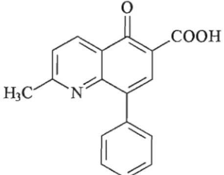 Figura 14: Estrutura do ácido nalidíxico. 