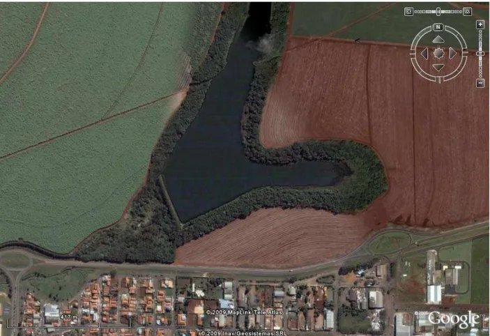 Figura  4-  Vista  aérea  da  floresta  de  21  anos  no  município  de  Iracemápolis,  SP