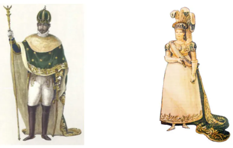 Figura 12 - D.Pedro coroado Imperador do Brasil. Retirado do livro Leopoldina A Princesa do  Brasil, Rio de Janeiro Editora Rocco,(BULCÃO, 2006, p.51)